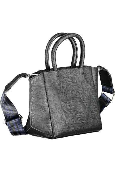 Black Polyurethane Handbag