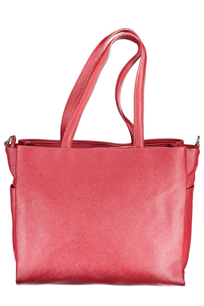 Red Polyurethane Handbag