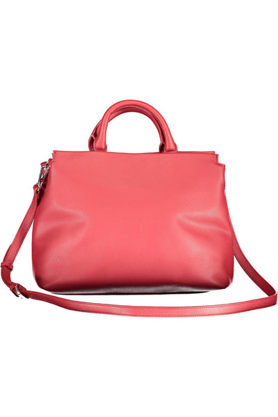 Red Polyurethane Handbag