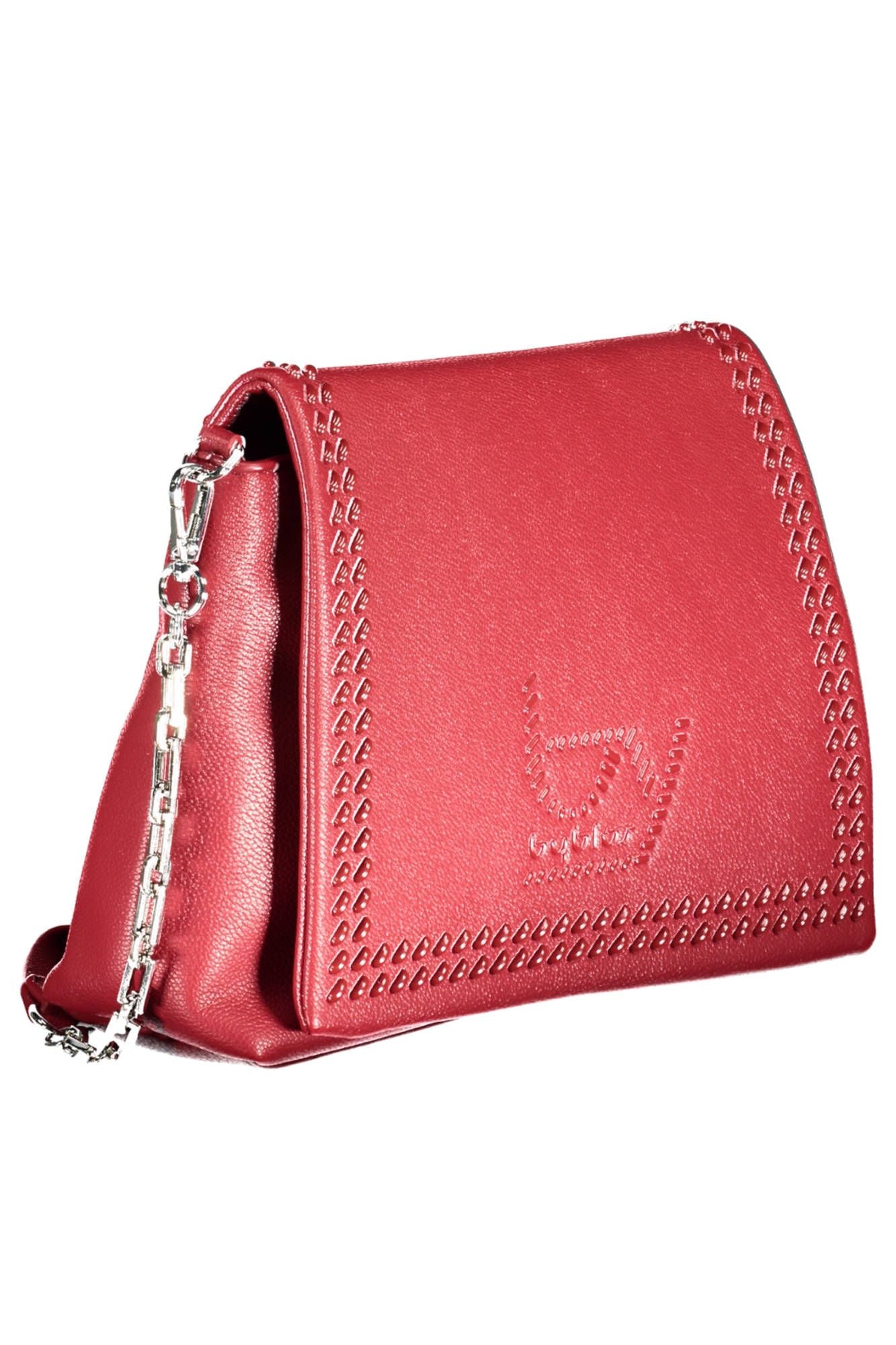 Red Polyurethane Handbag