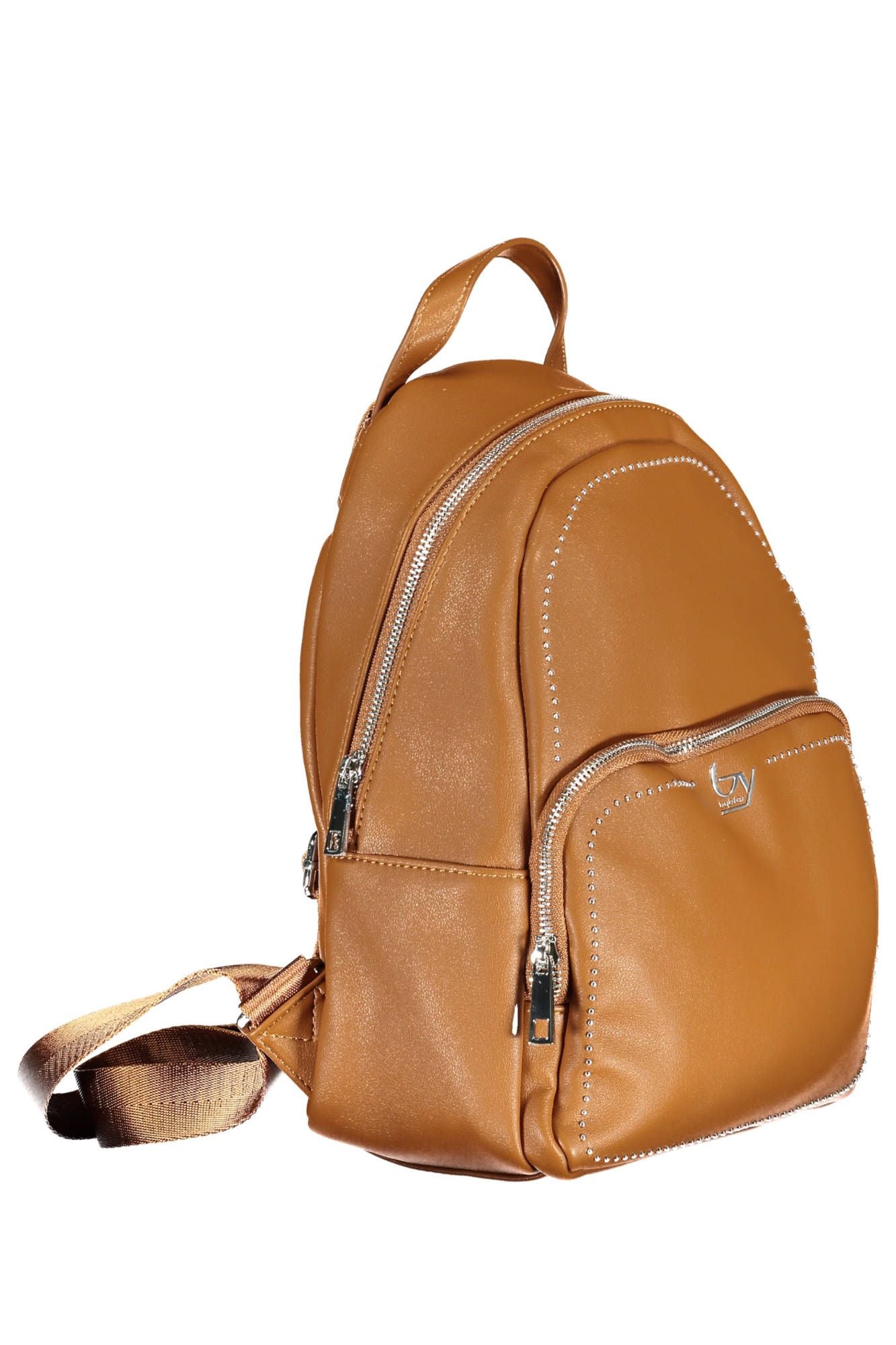 Brown Polyethylene Backpack