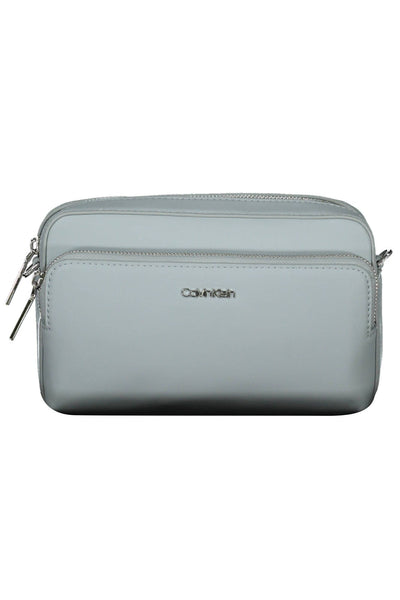 Light Blue Polyester Handbag