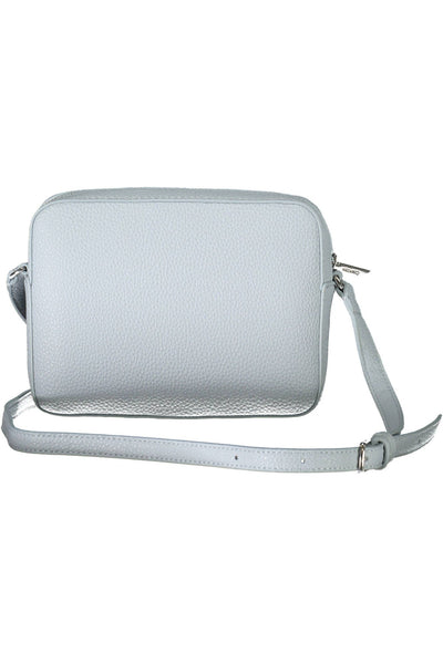 Light Blue Polyester Handbag