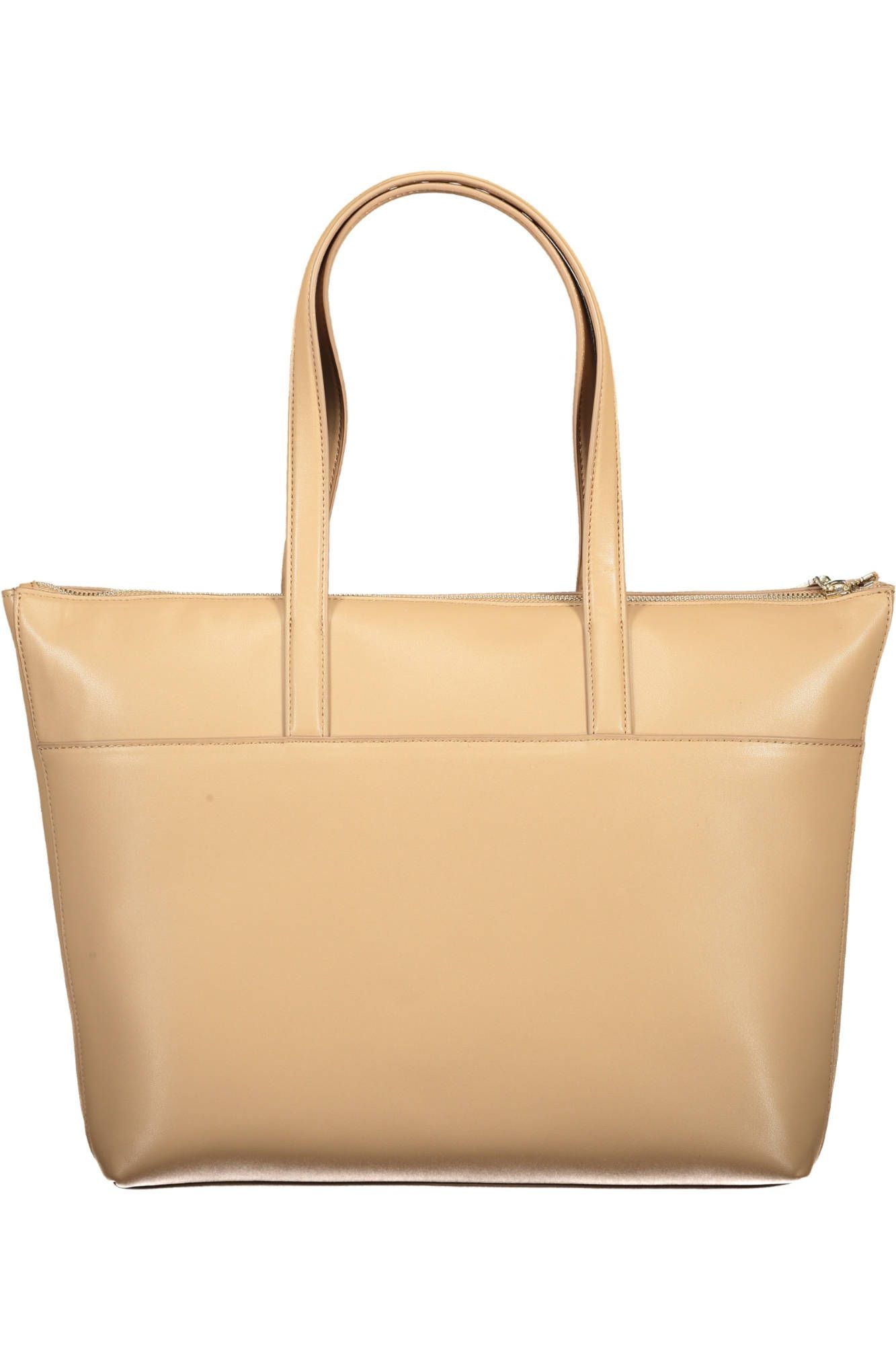 Beige Polyester Handbag