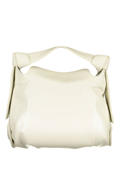 Beige Polyester Handbag