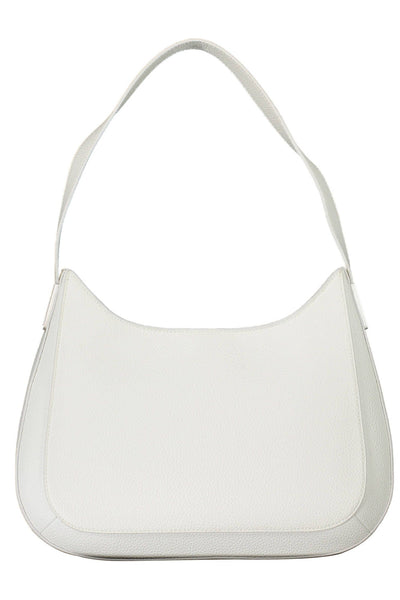 White Polyester Handbag