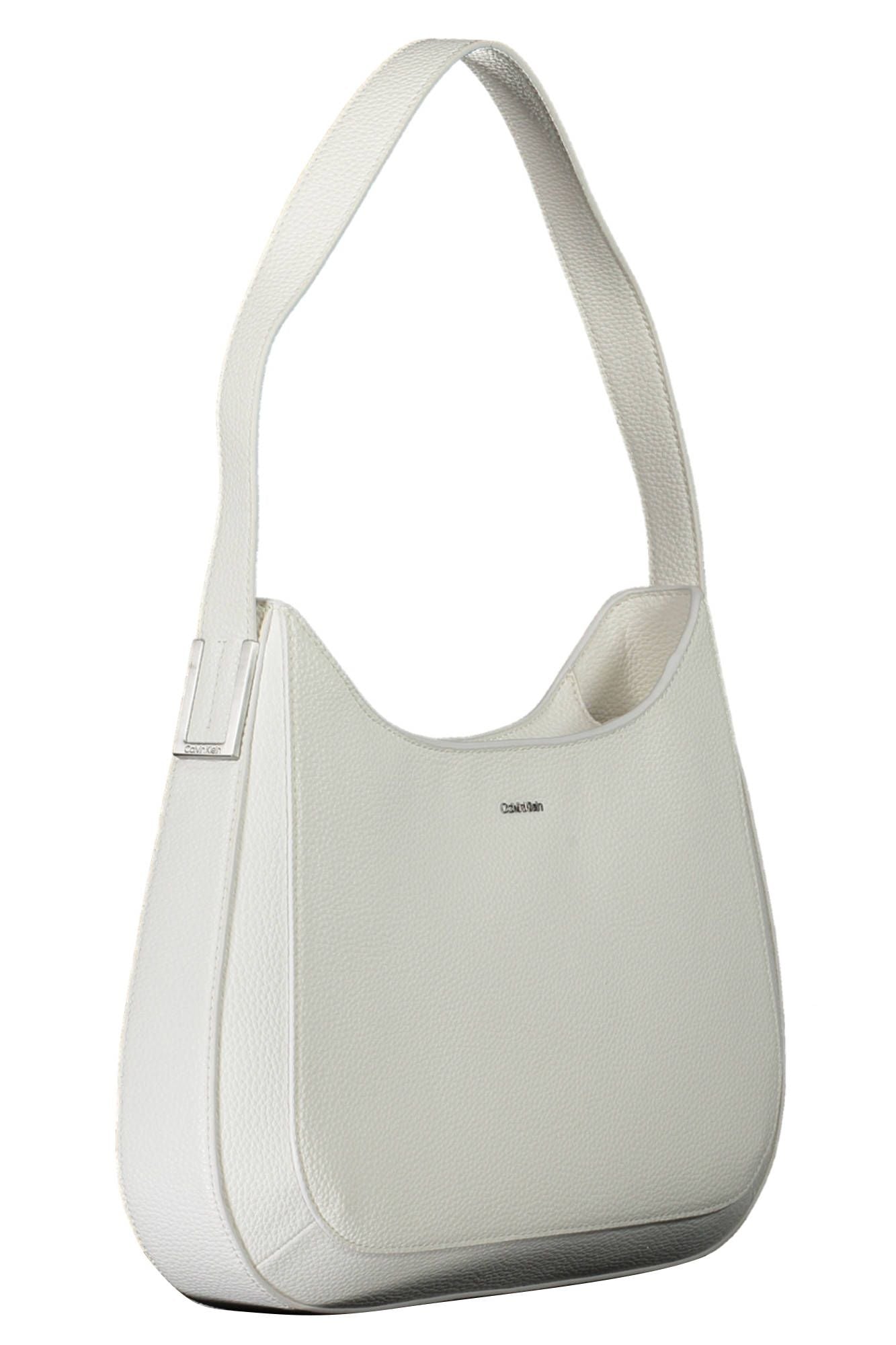 White Polyester Handbag