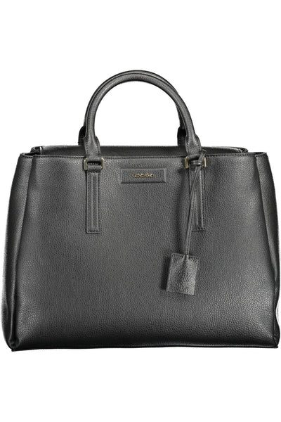 Black Polyester Handbag