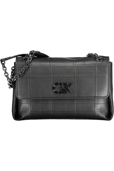 Black Polyester Handbag