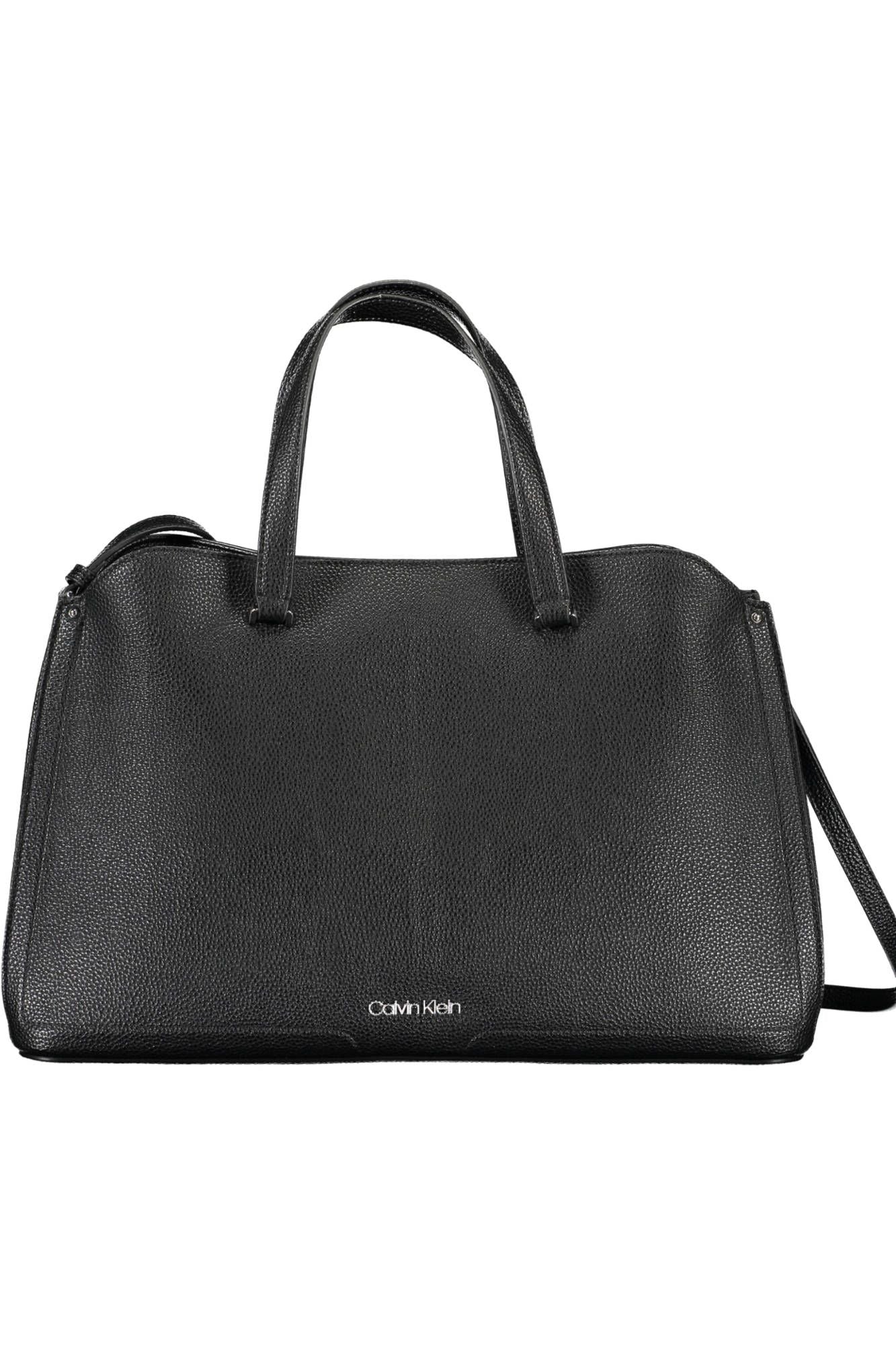 Black Polyurethane Handbag