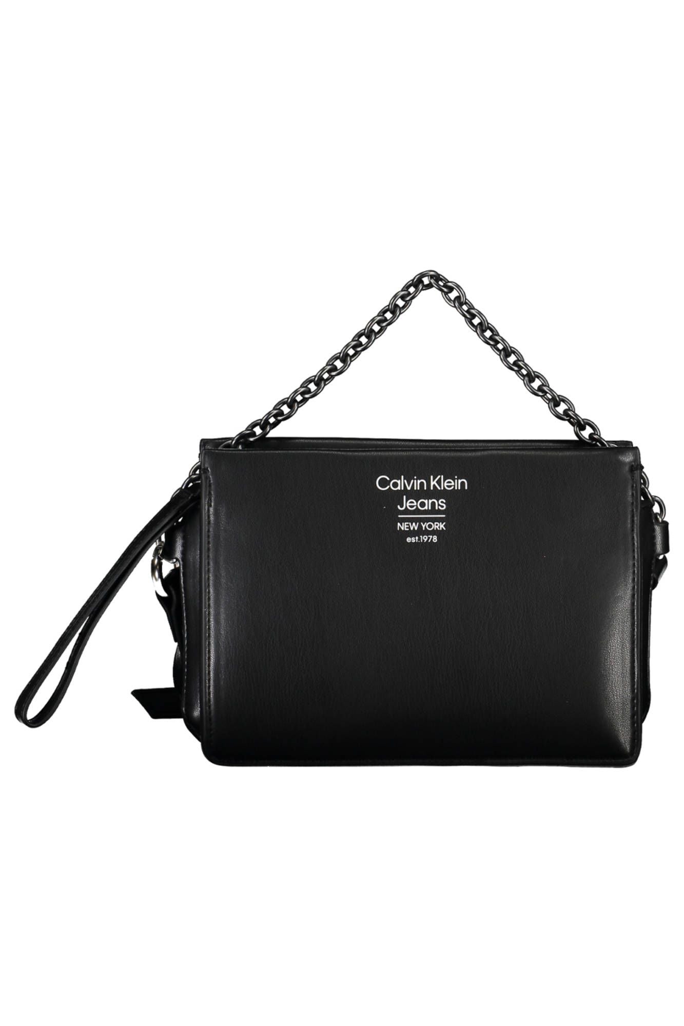 Black Polyurethane Handbag