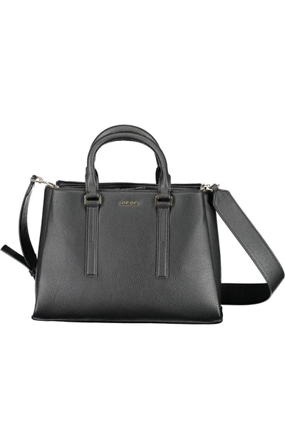 Black Polyester Handbag