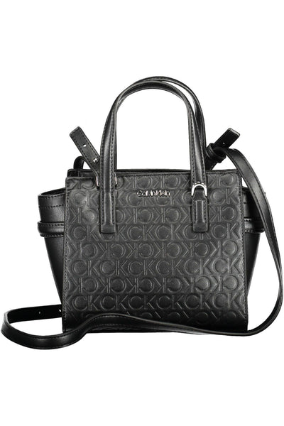 Black Polyester Handbag