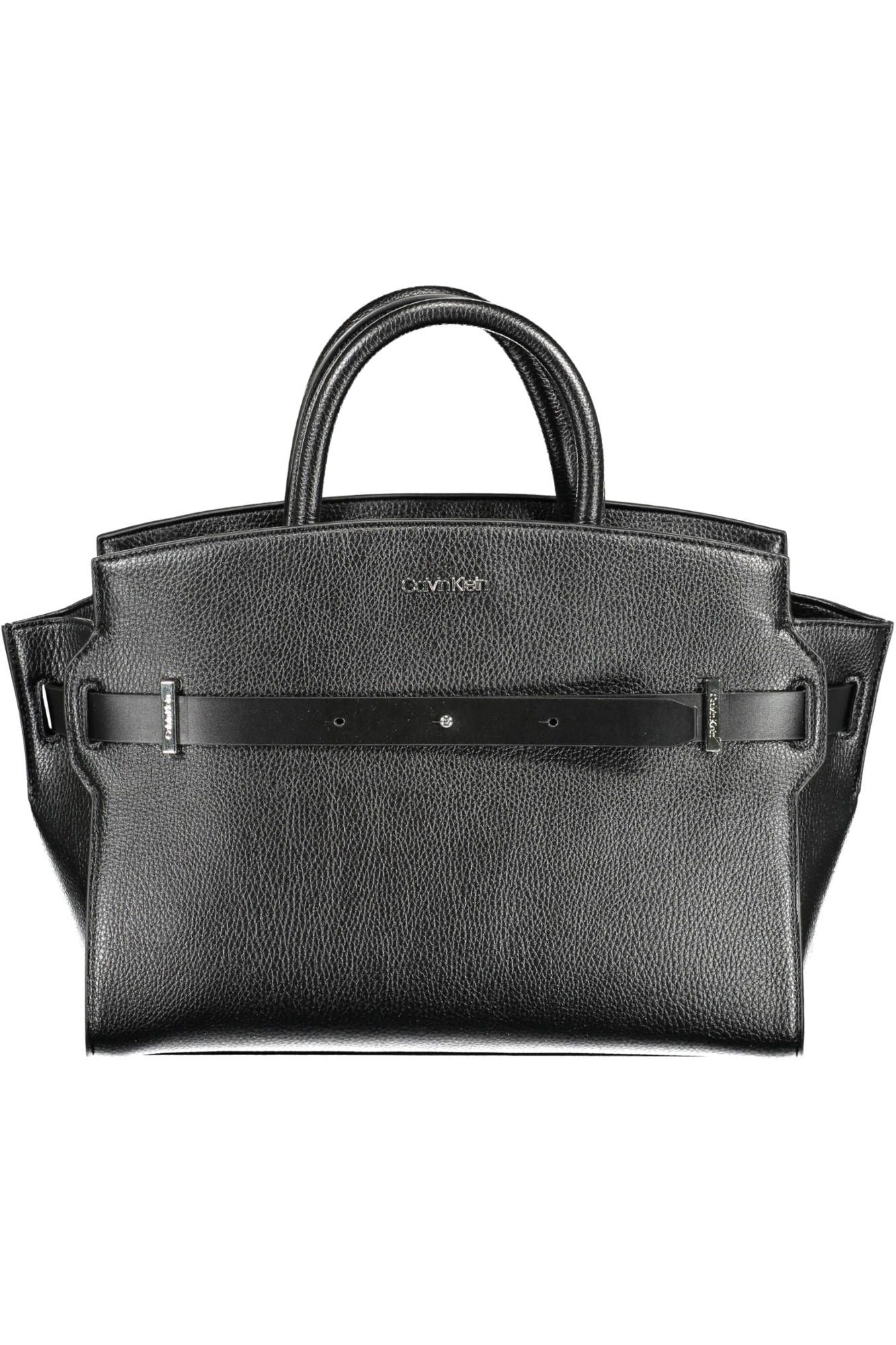 Black Polyurethane Handbag