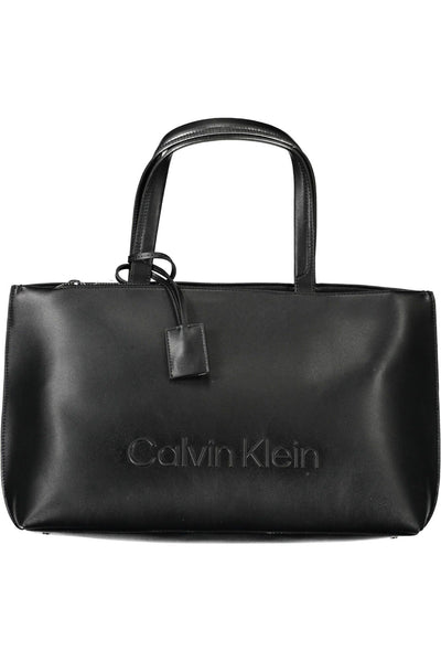 Black Polyester Handbag