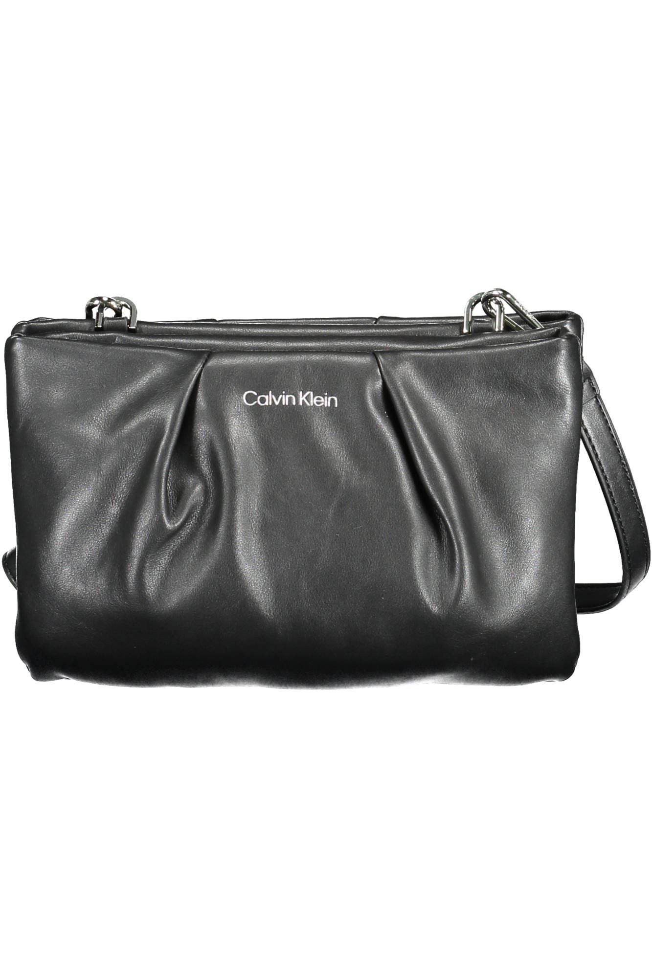 Black Polyurethane Handbag