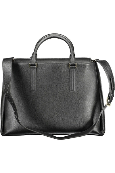 Black Polyester Handbag