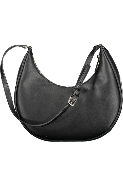 Black Polyester Handbag