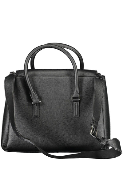 Black Polyester Handbag