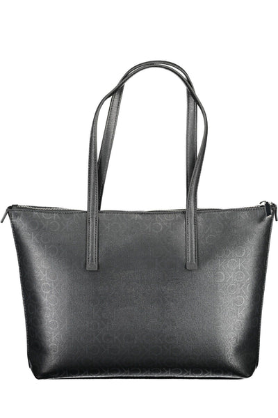 Black Polyester Handbag