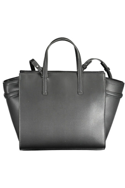 Black Polyester Handbag