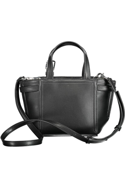 Black Polyester Handbag