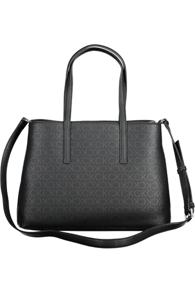 Black Polyester Handbag