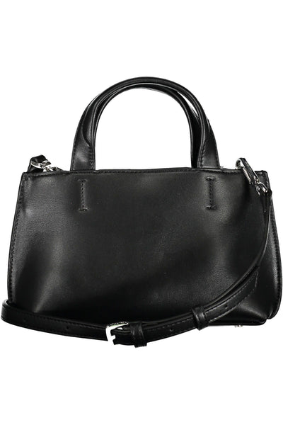 Black Polyester Handbag