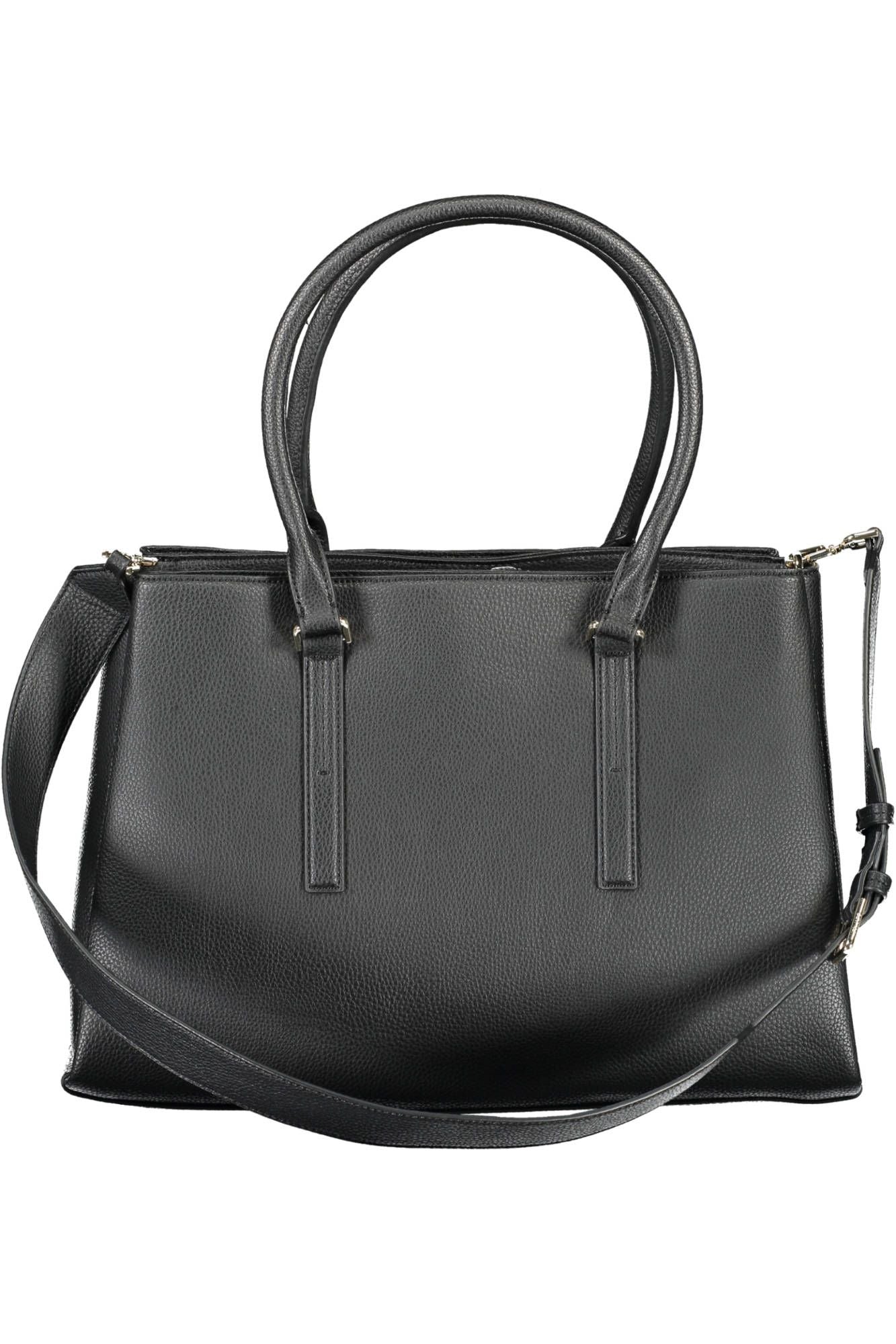 Black Polyester Handbag