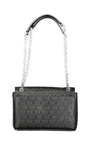 Black Polyester Handbag