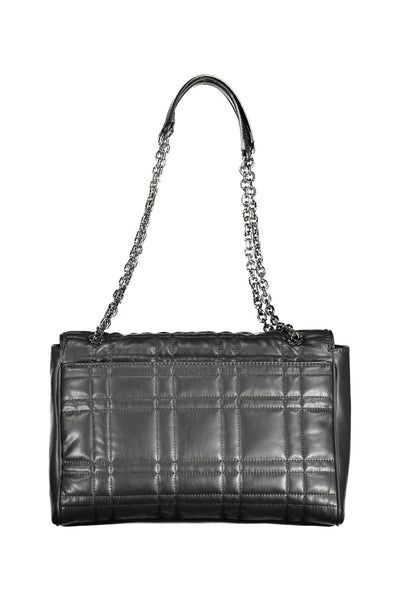 Black Polyester Handbag