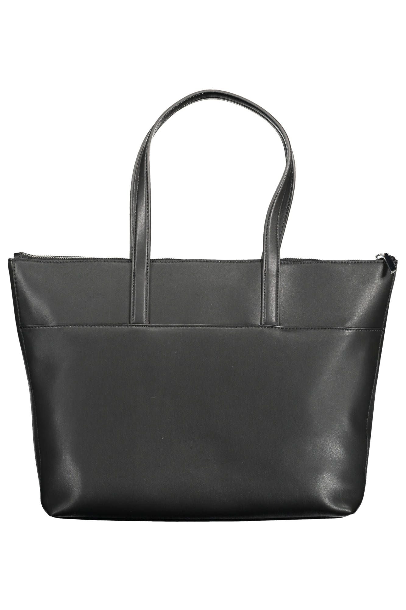 Black Polyester Handbag