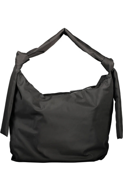 Black Polyester Handbag