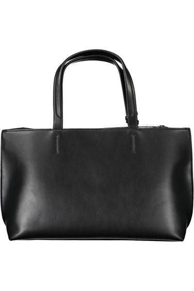 Black Polyester Handbag