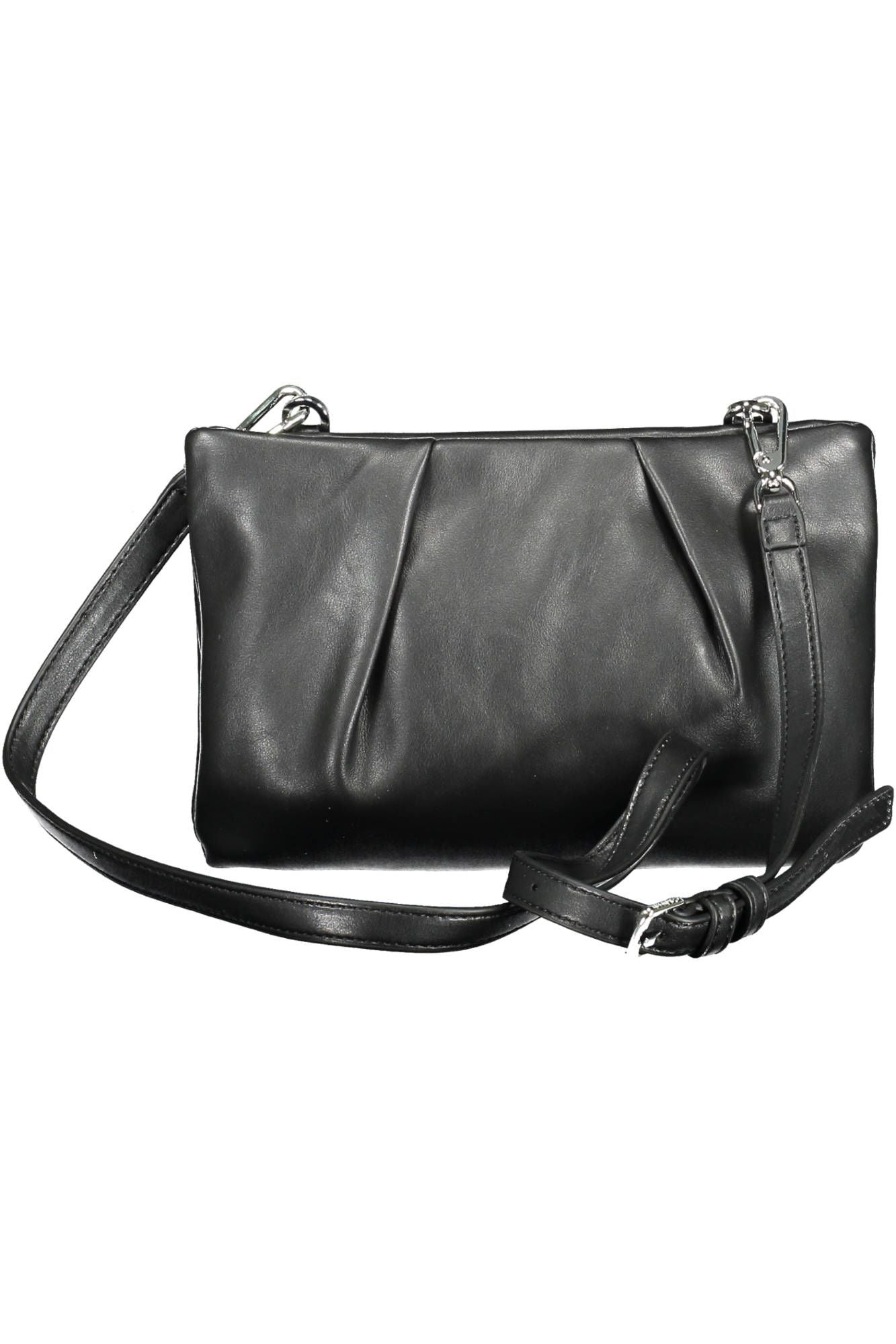 Black Polyurethane Handbag