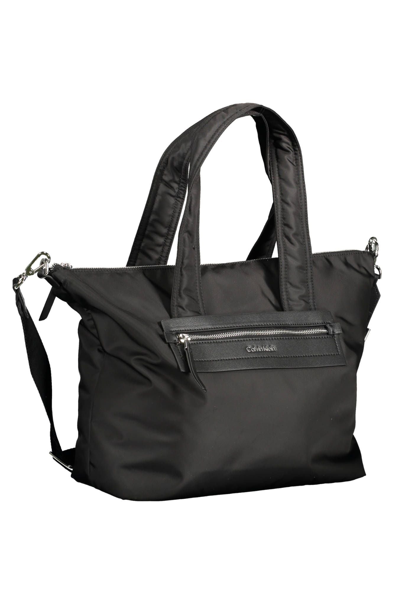 Black Polyester Handbag