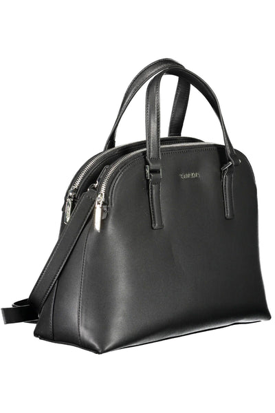 Black Polyester Handbag