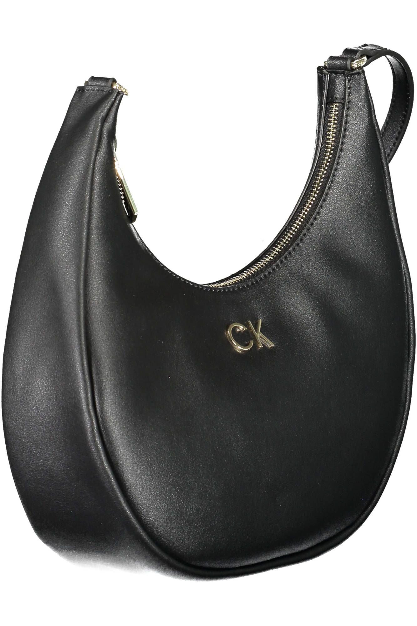 Black Polyester Handbag