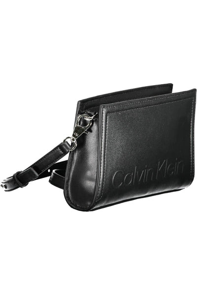 Black Polyester Handbag