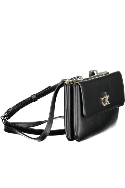 Black Polyester Handbag