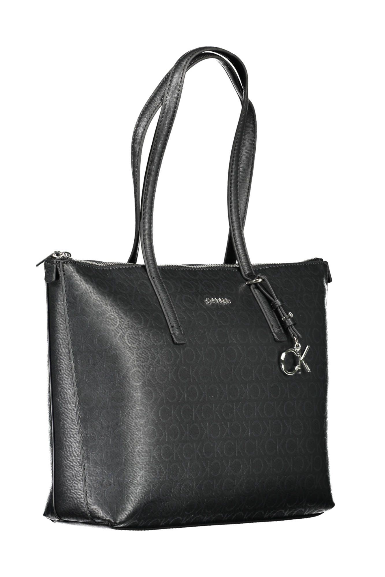 Black Polyester Handbag