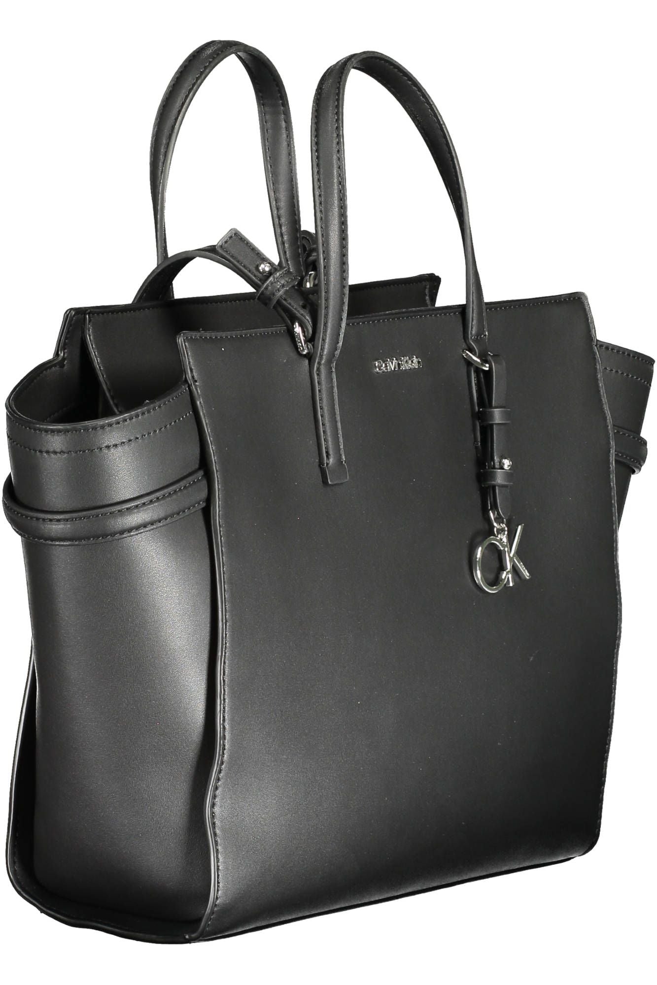 Black Polyester Handbag