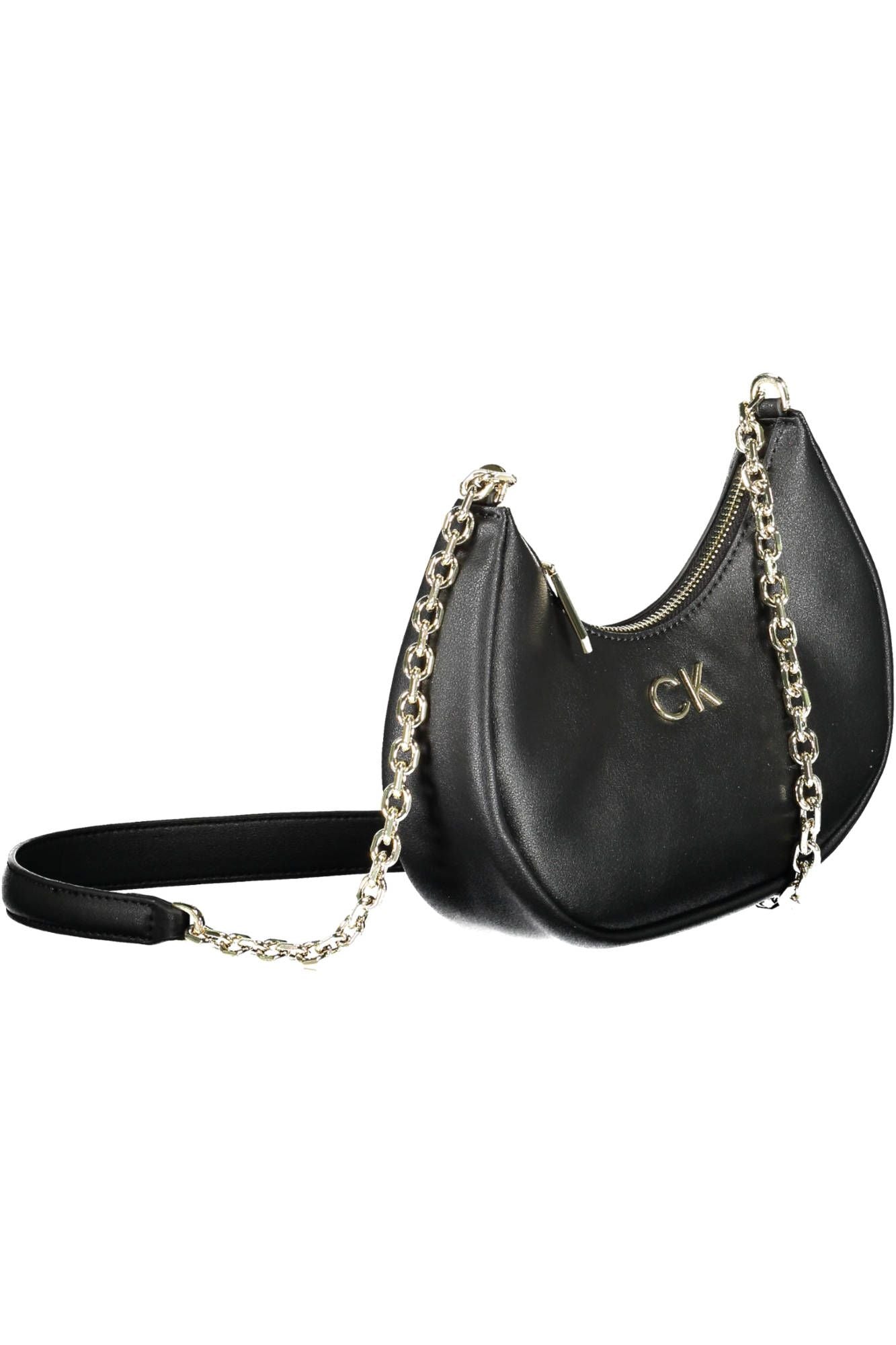 Black Polyester Handbag