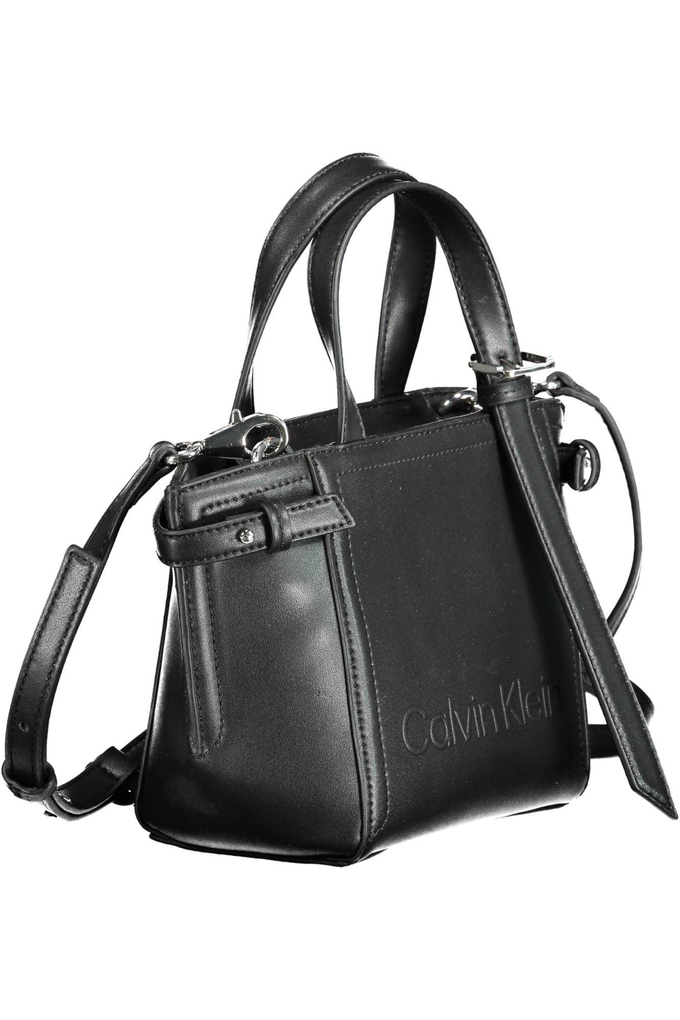 Black Polyester Handbag