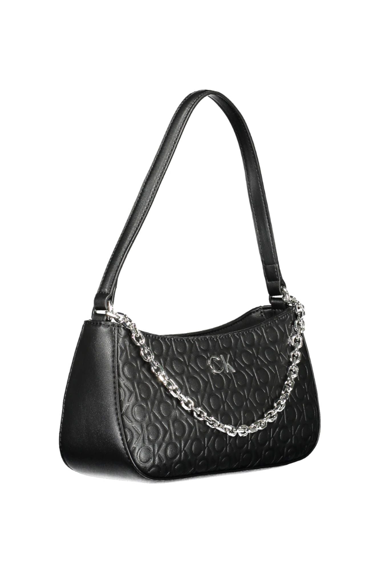 Black Polyester Handbag