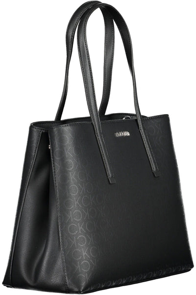 Black Polyester Handbag