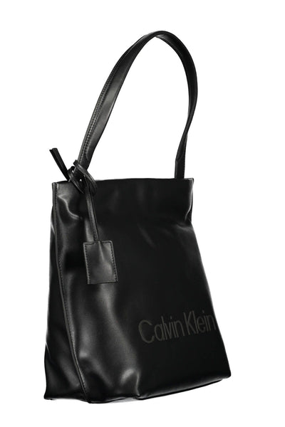 Black Polyester Handbag