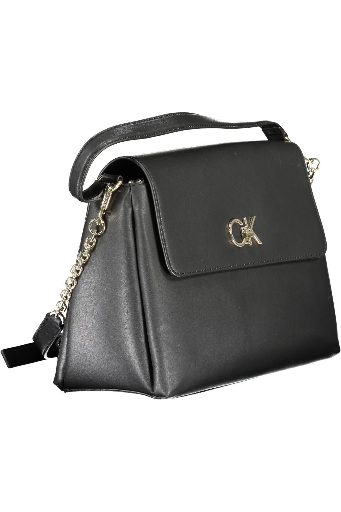 Black Polyester Handbag