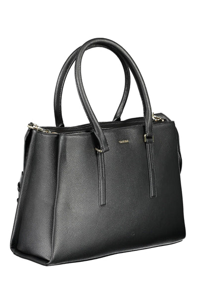 Black Polyester Handbag