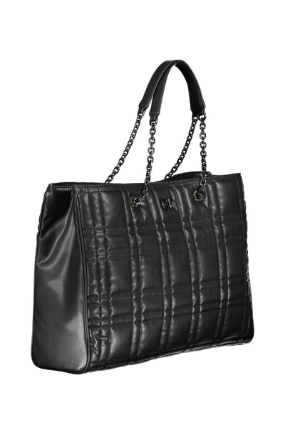 Black Polyester Handbag